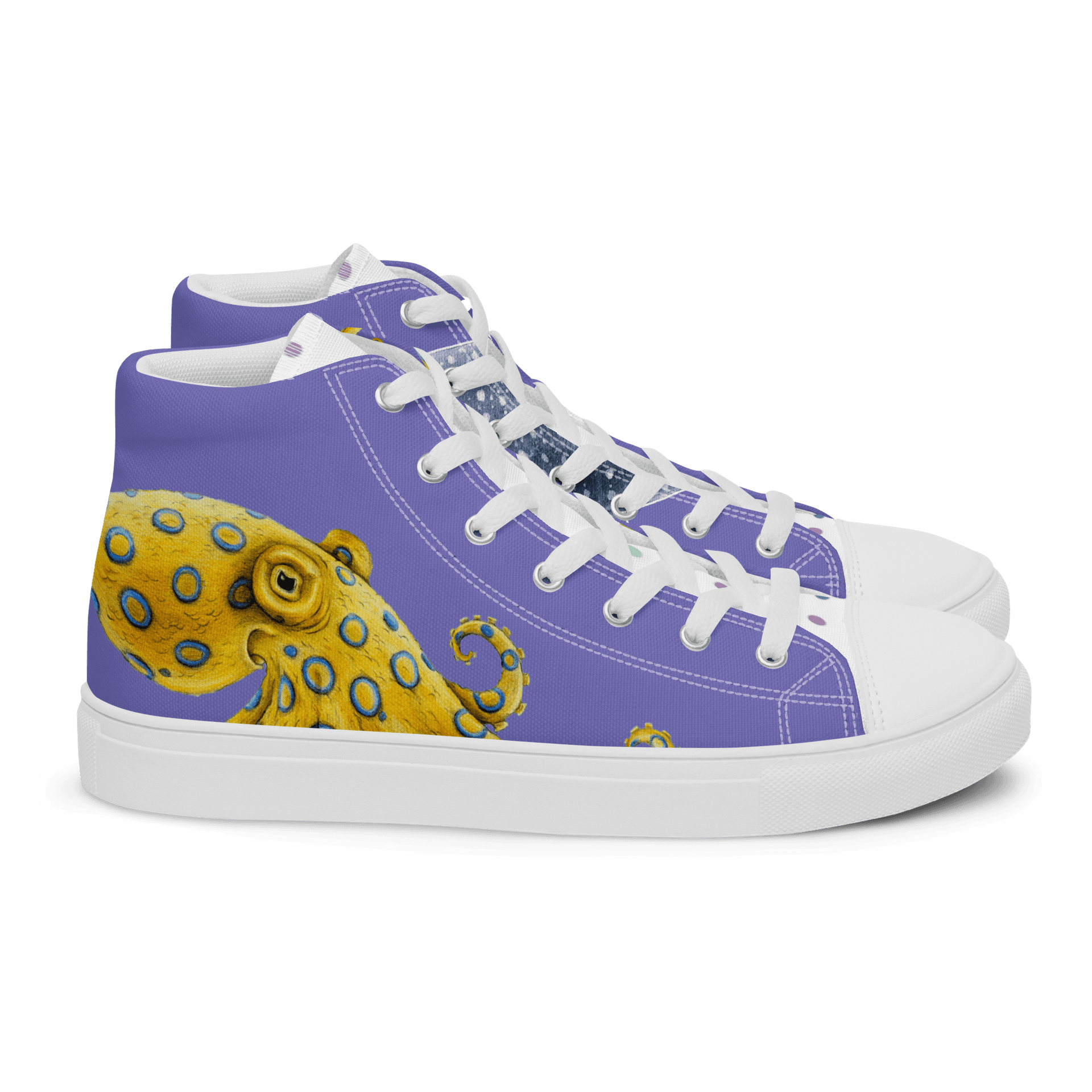 Ocean Men’s high top canvas shoes thumbnail 7