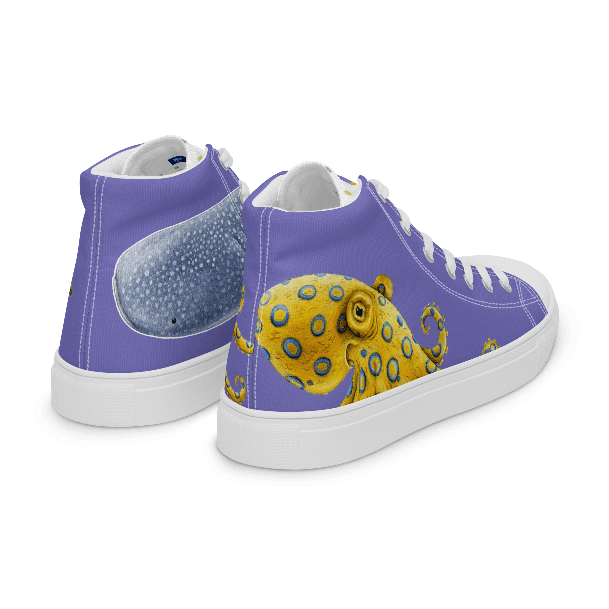 Ocean Women’s high top canvas shoes thumbnail 2
