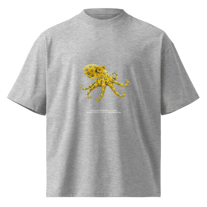 Polpo organic oversized high neck t-shirt thumbnail 3