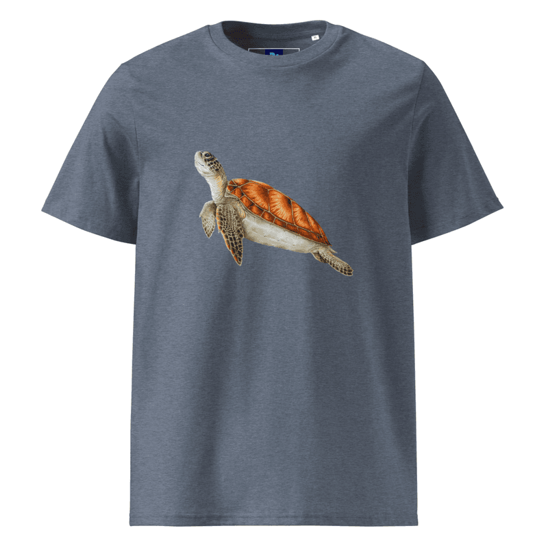 Turtle Unisex organic cotton t-shirt thumbnail 6