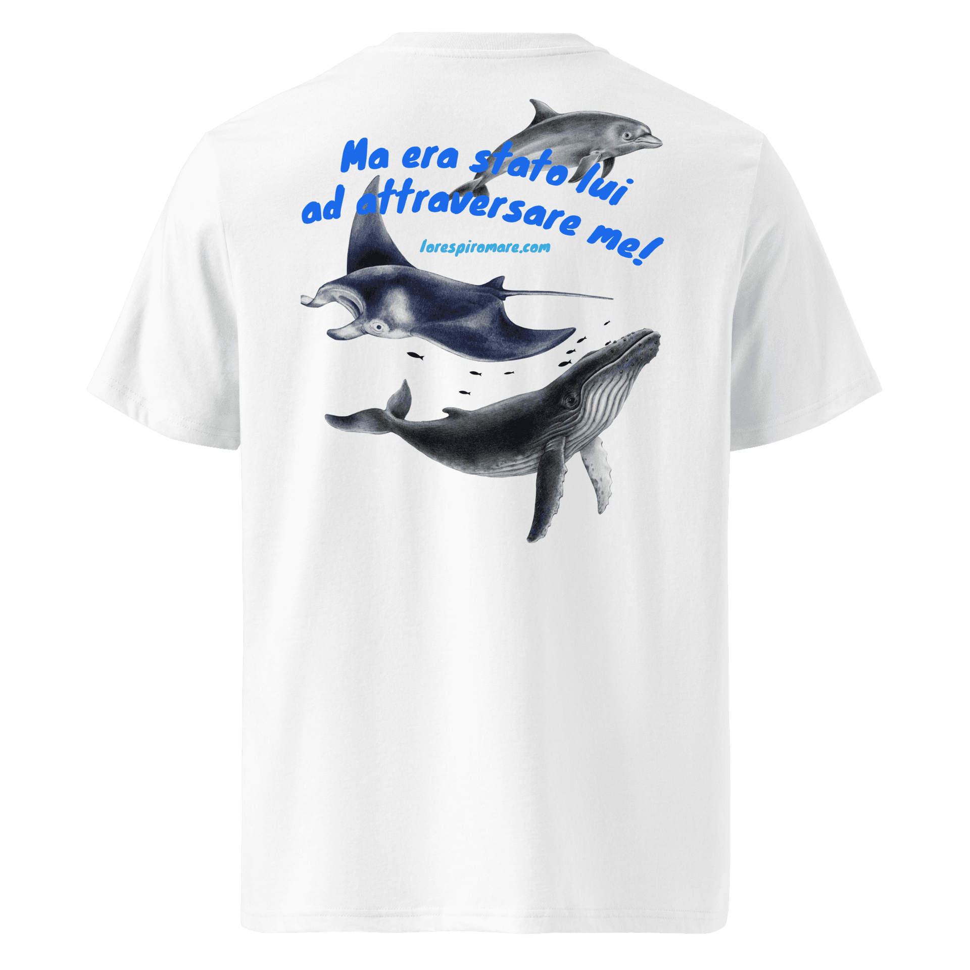 Io Respiro Mare Unisex organic cotton t-shirt thumbnail 10