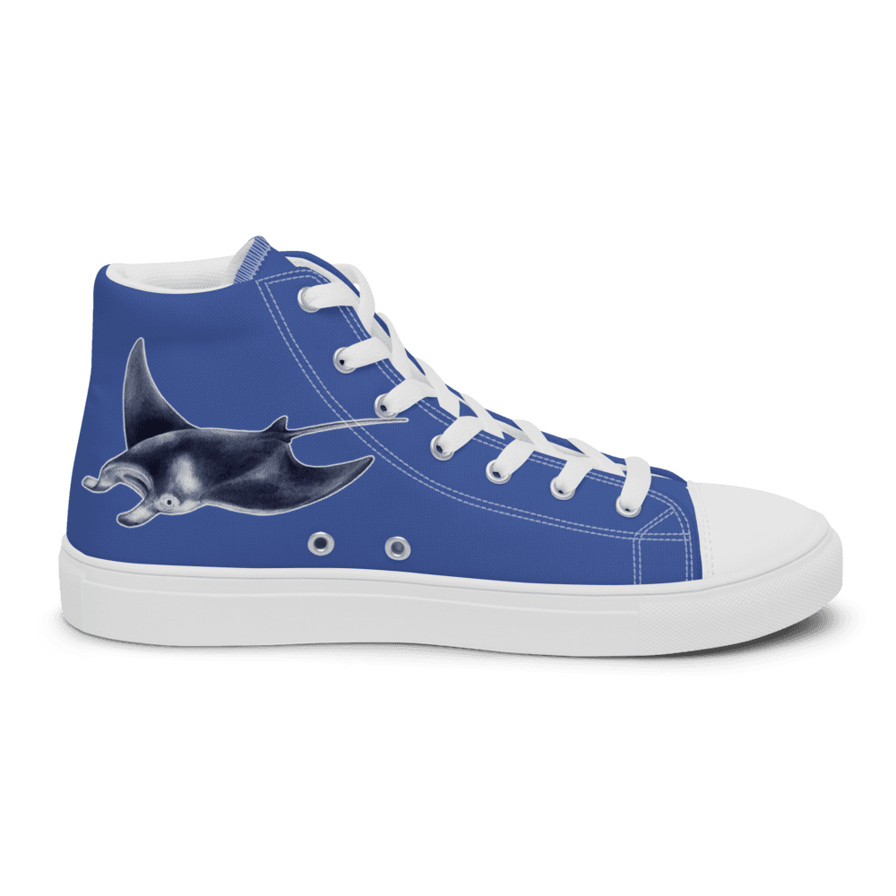 Ocean Men’s high top canvas shoes thumbnail 4