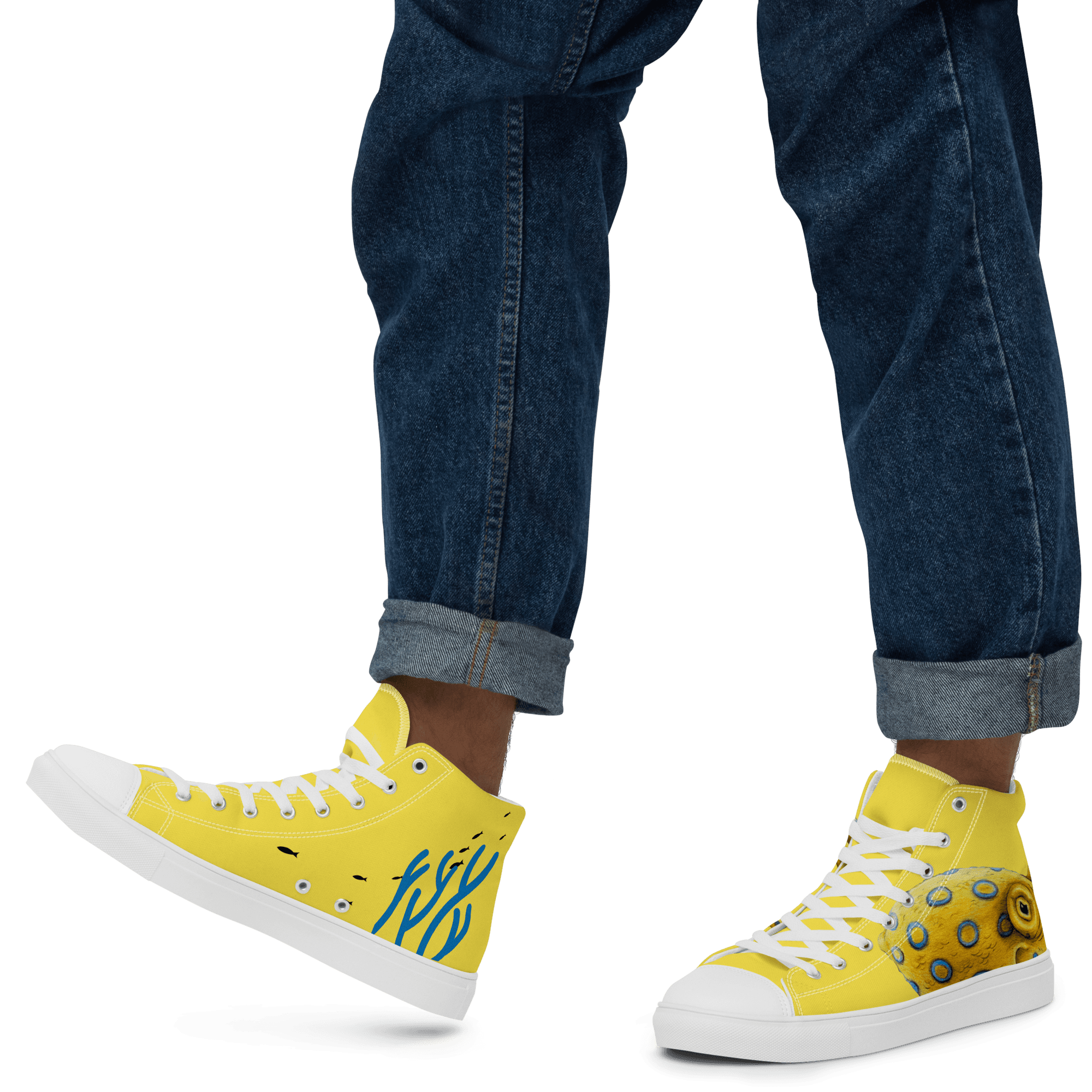 Polpo Men’s high top canvas shoes thumbnail 1