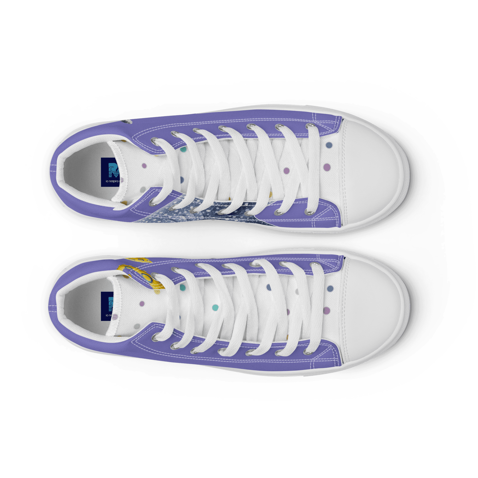 Ocean Men’s high top canvas shoes thumbnail 8