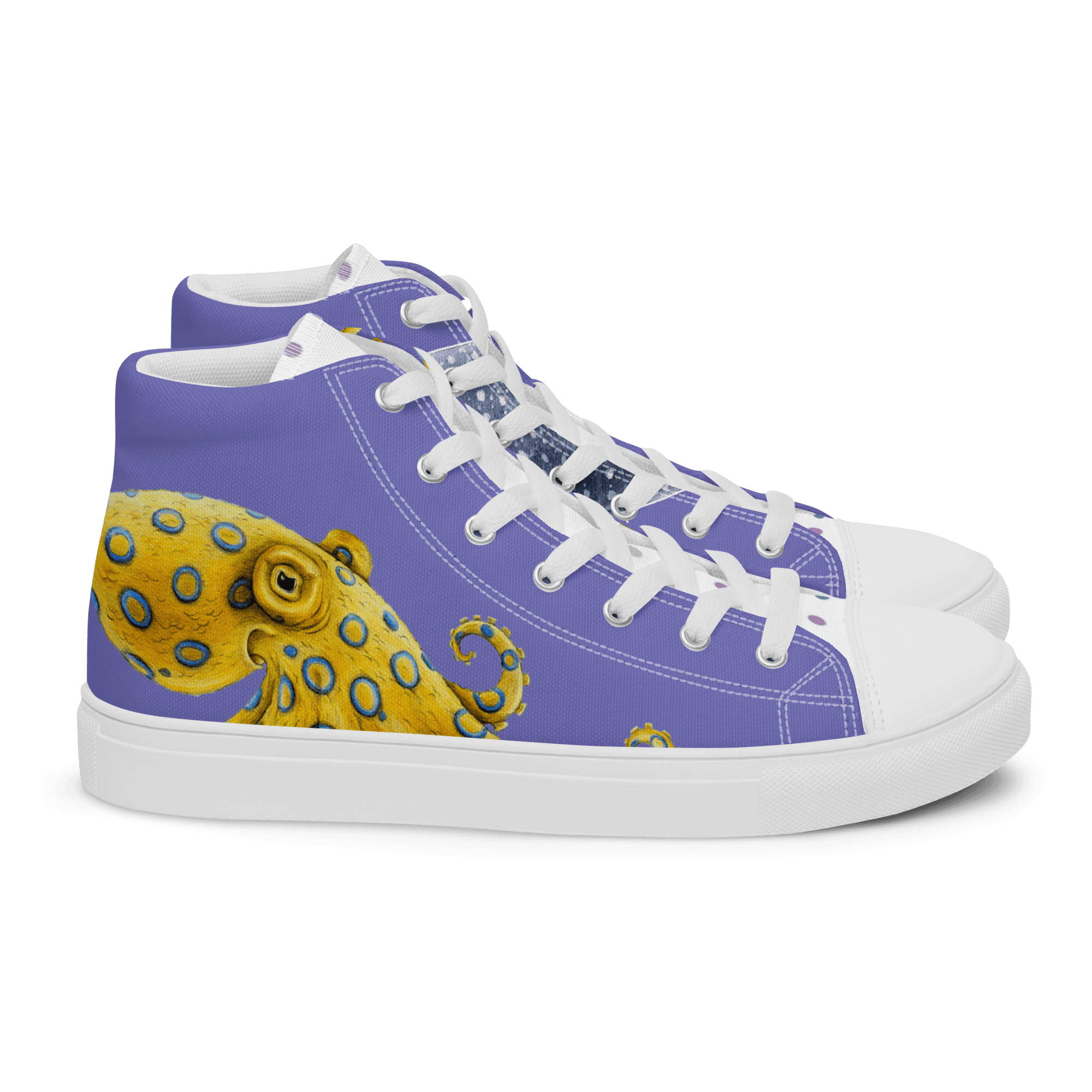 Ocean Women’s high top canvas shoes thumbnail 7