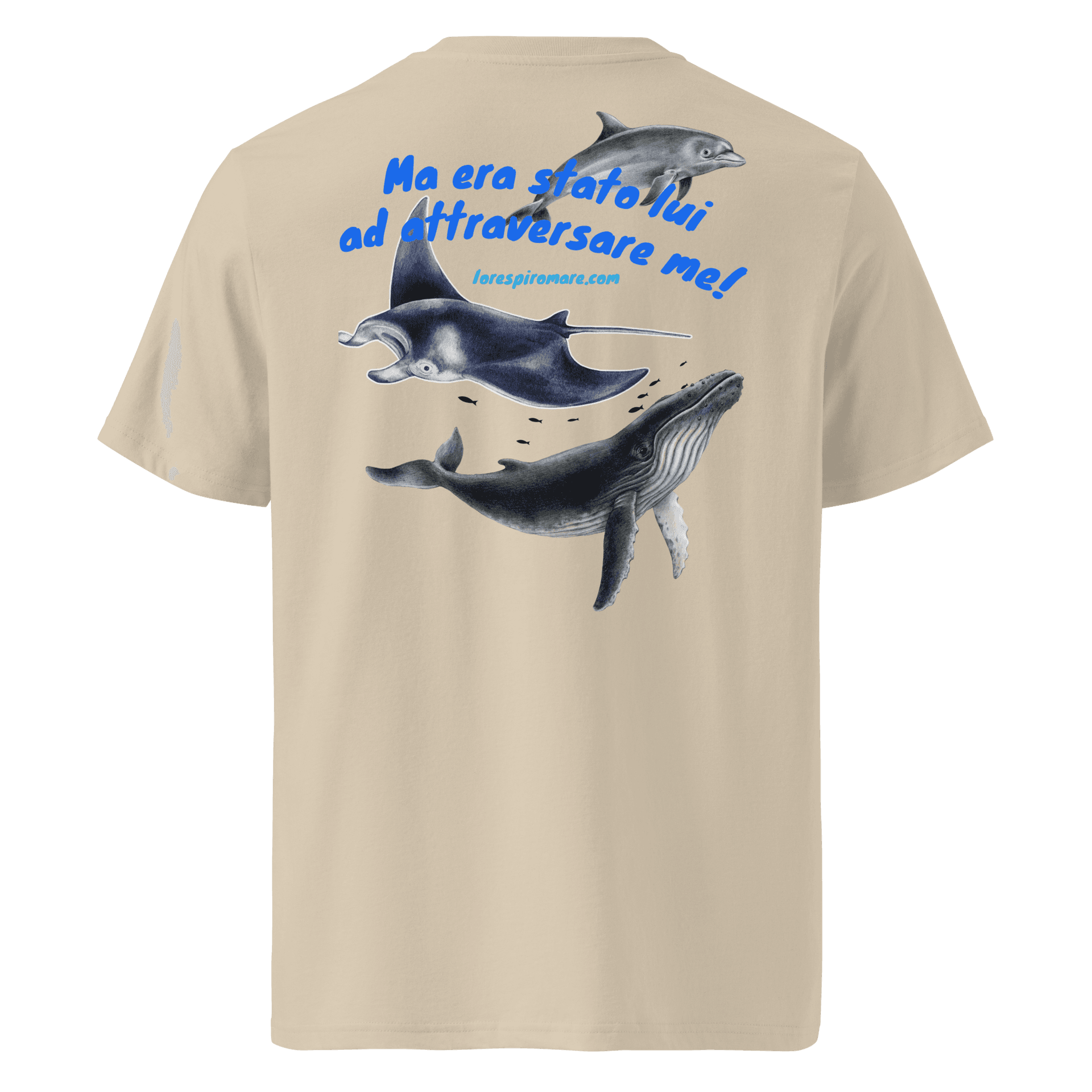 Io Respiro Mare Unisex organic cotton t-shirt thumbnail 8