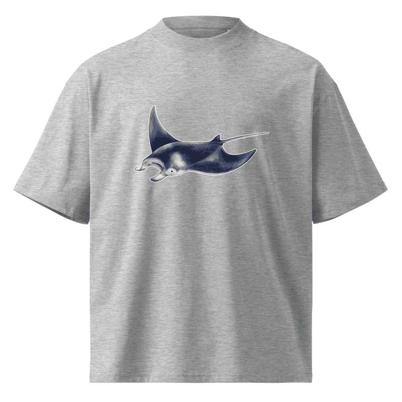 Manta organic oversized high neck t-shirt thumbnail 4