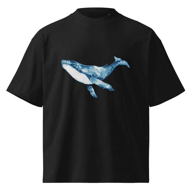 Whale oversized high neck t-shirt thumbnail 3