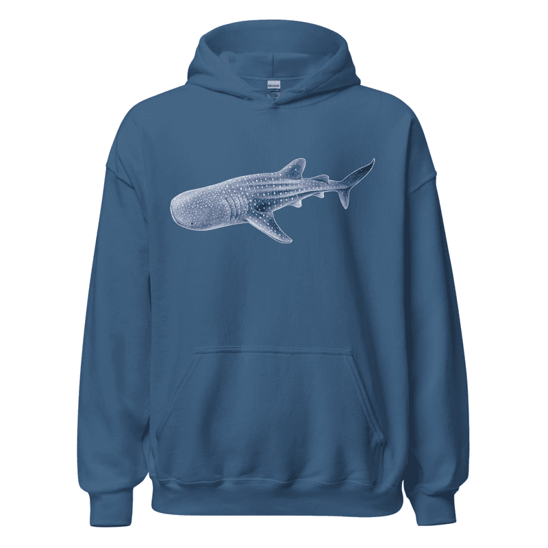 Squalo balena felpa Unisex Hoodie thumbnail 4