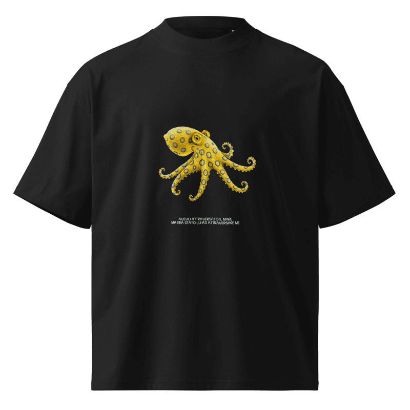 Polpo organic oversized high neck t-shirt thumbnail 2