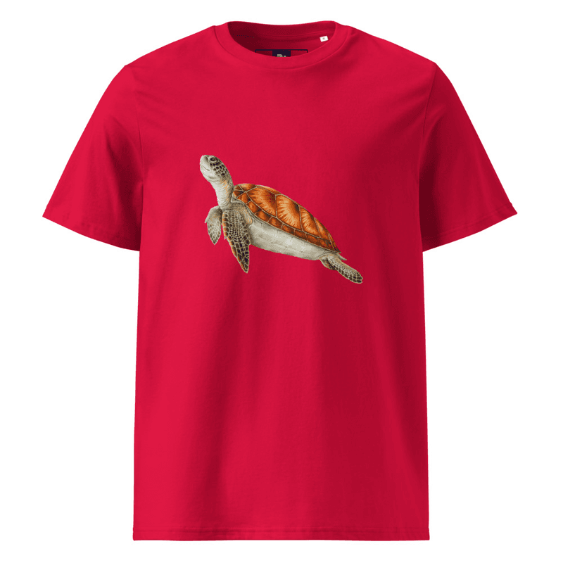 Turtle Unisex organic cotton t-shirt thumbnail 4