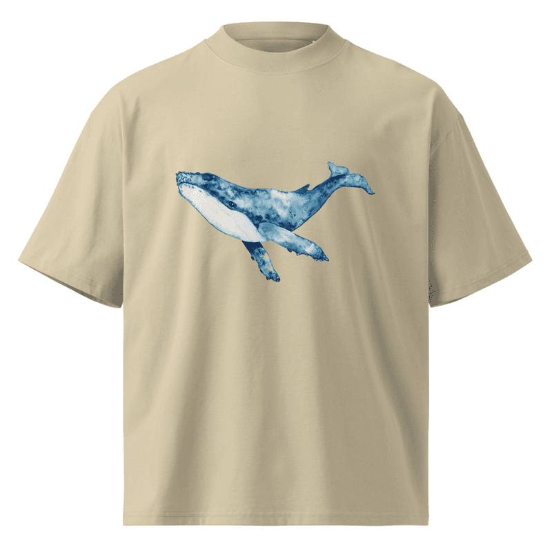 Whale oversized high neck t-shirt thumbnail 5