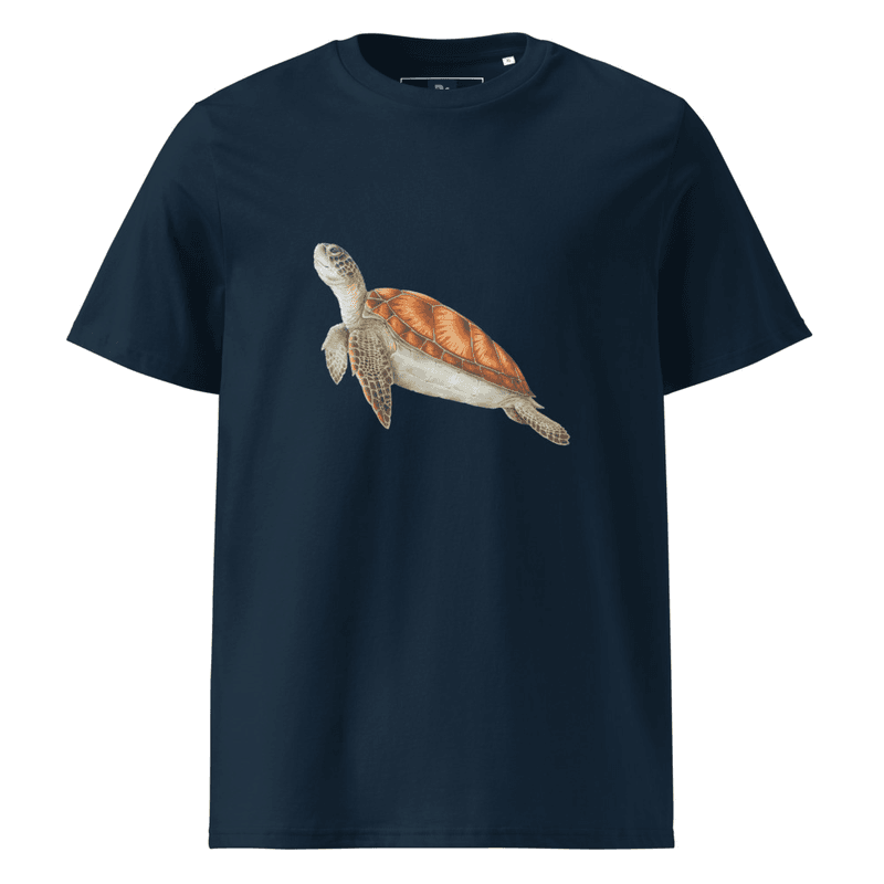 Turtle Unisex organic cotton t-shirt thumbnail 3