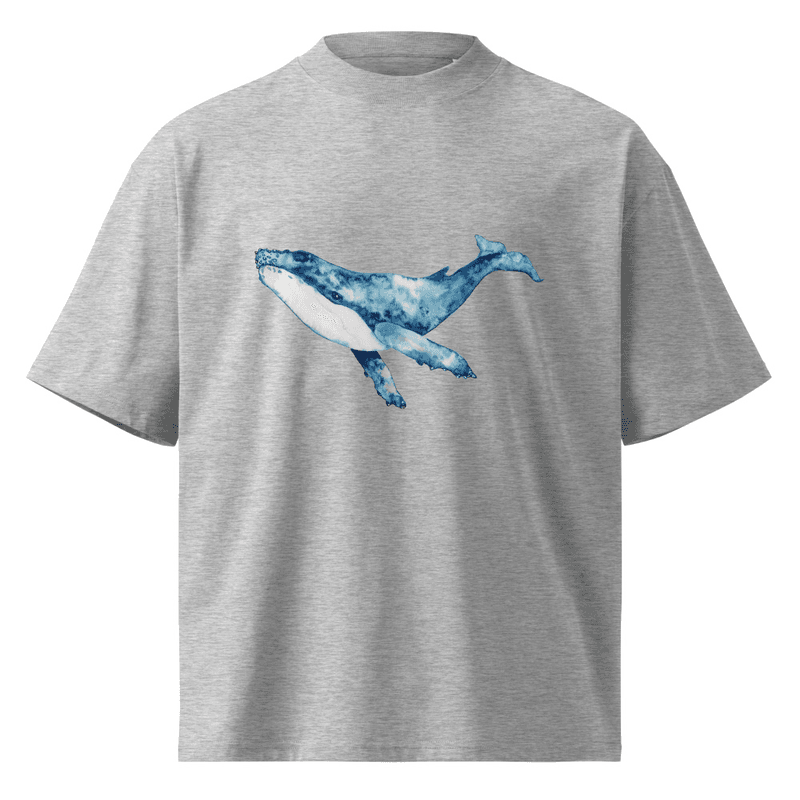 Whale oversized high neck t-shirt thumbnail 4
