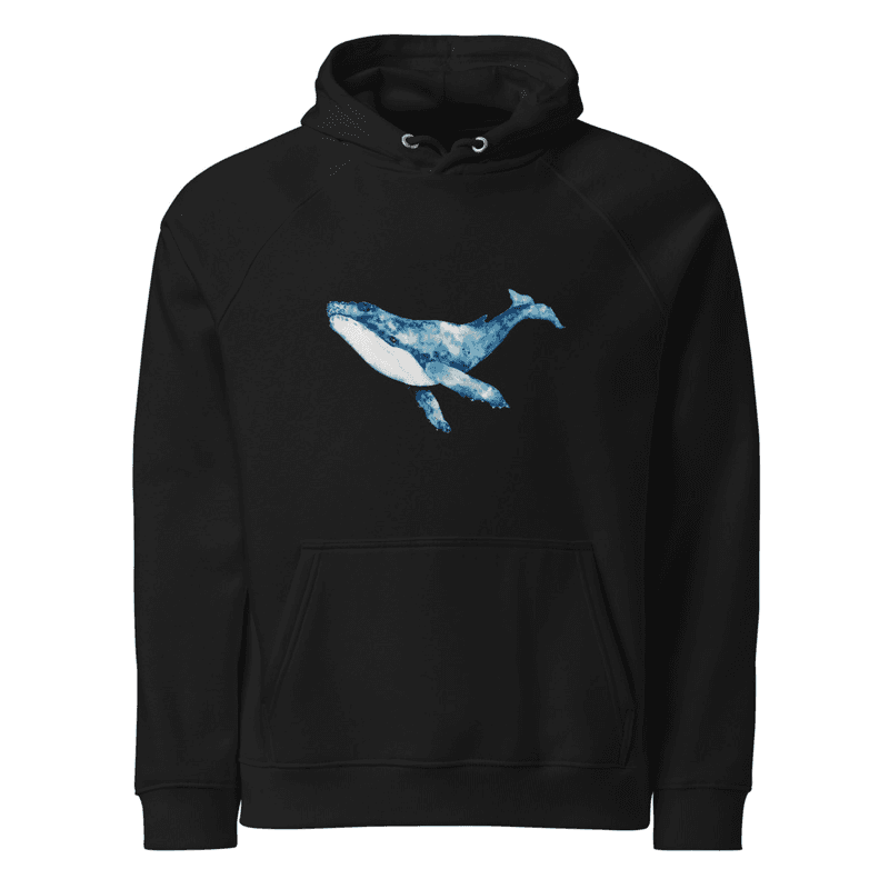 Felpa unisex Balena che respira thumbnail 2