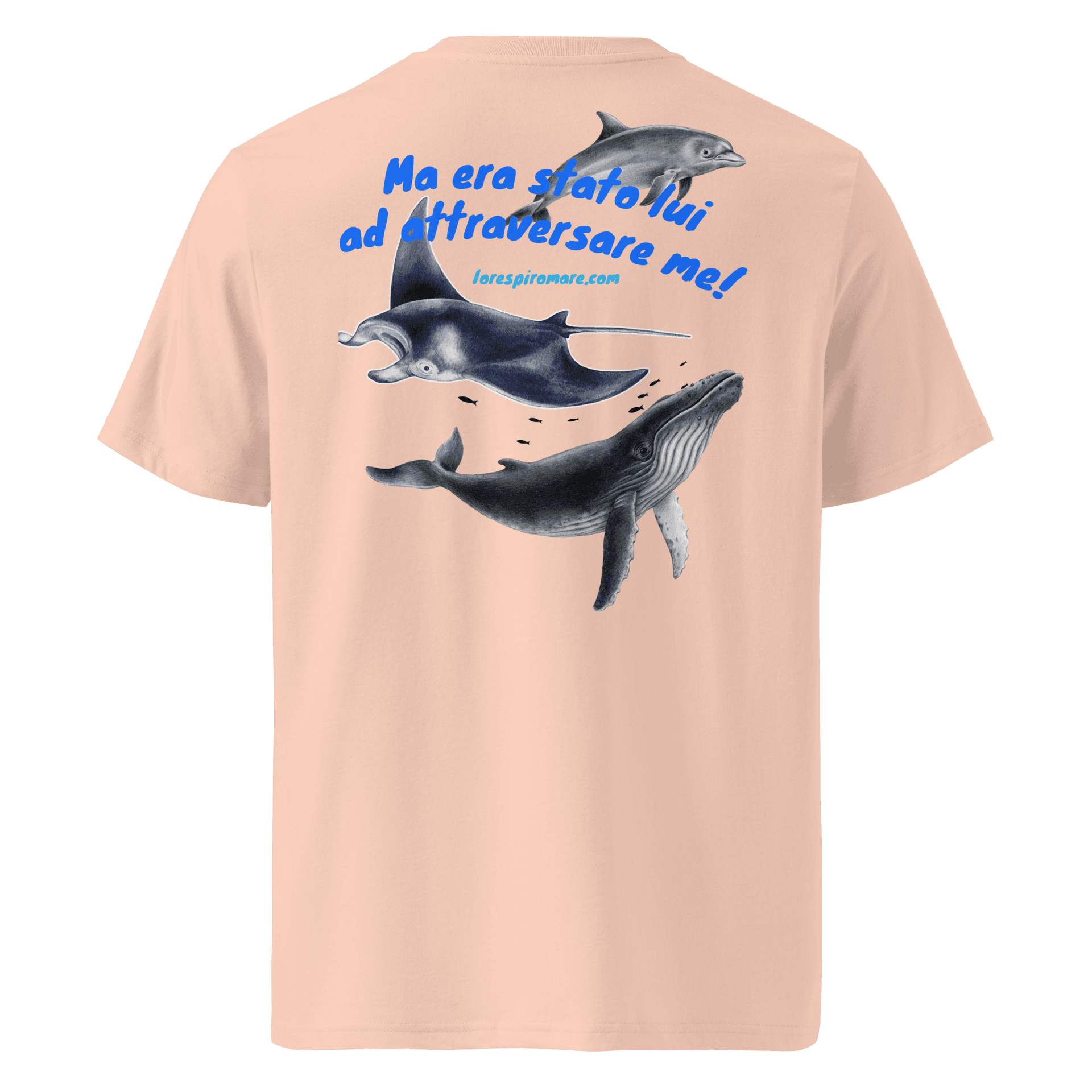 Io Respiro Mare Unisex organic cotton t-shirt thumbnail 7