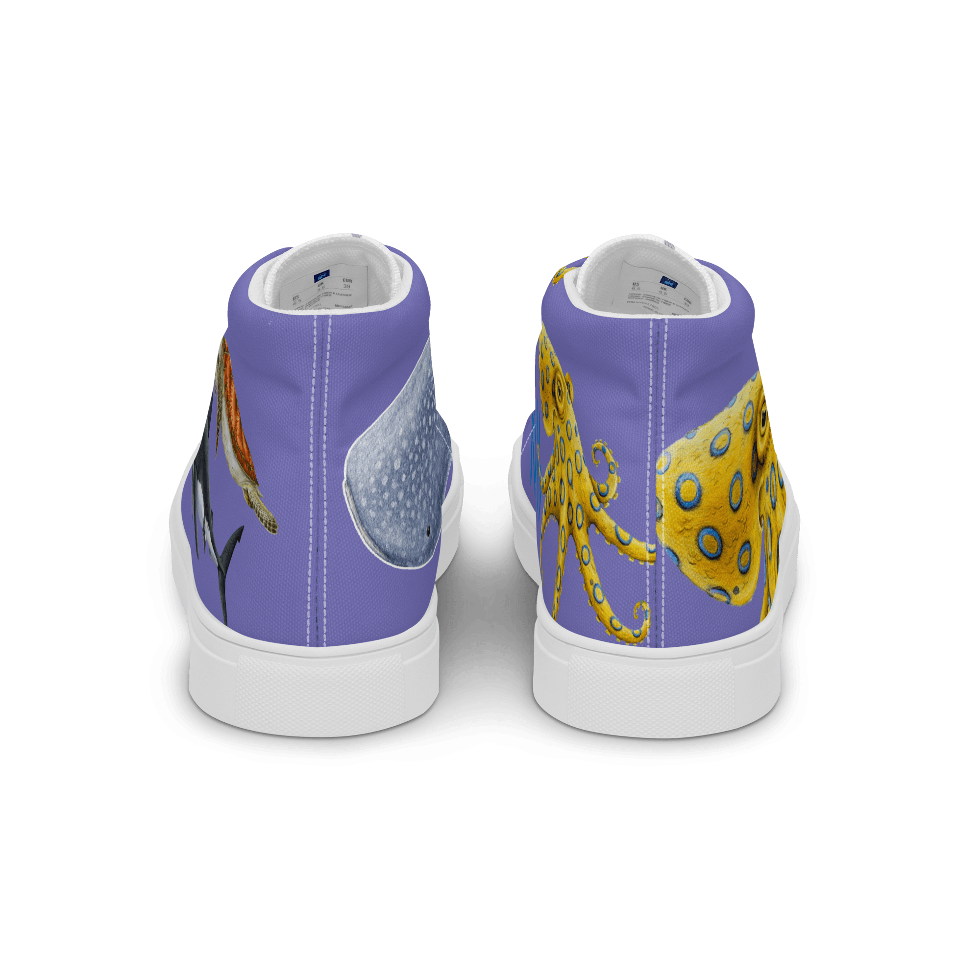 Ocean Women’s high top canvas shoes thumbnail 1