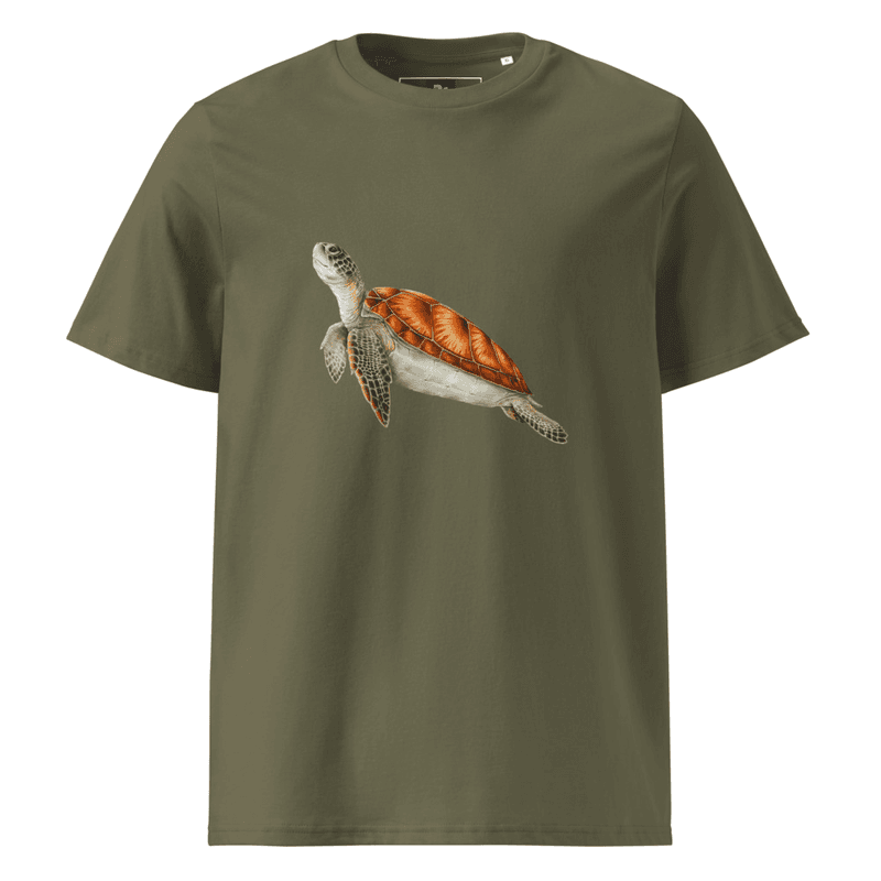 Turtle Unisex organic cotton t-shirt thumbnail 5