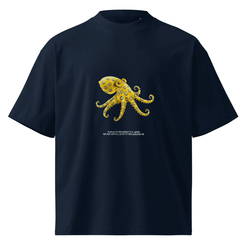 Polpo organic oversized high neck t-shirt thumbnail 1