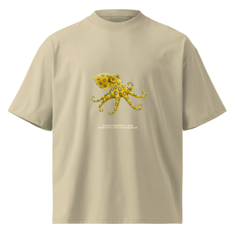 Polpo organic oversized high neck t-shirt thumbnail 4