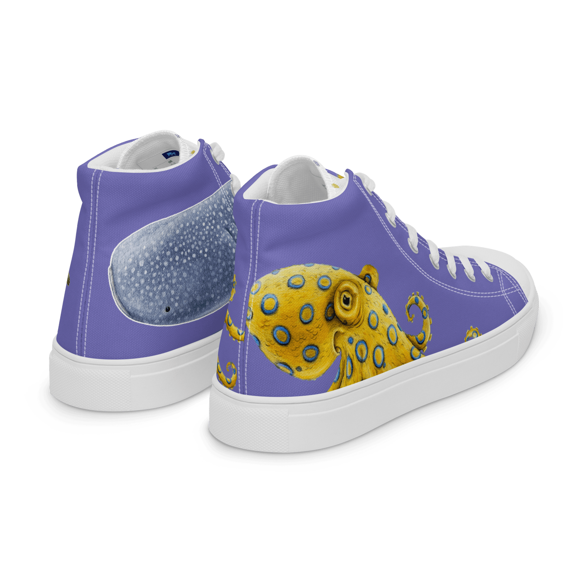Ocean Men’s high top canvas shoes thumbnail 2